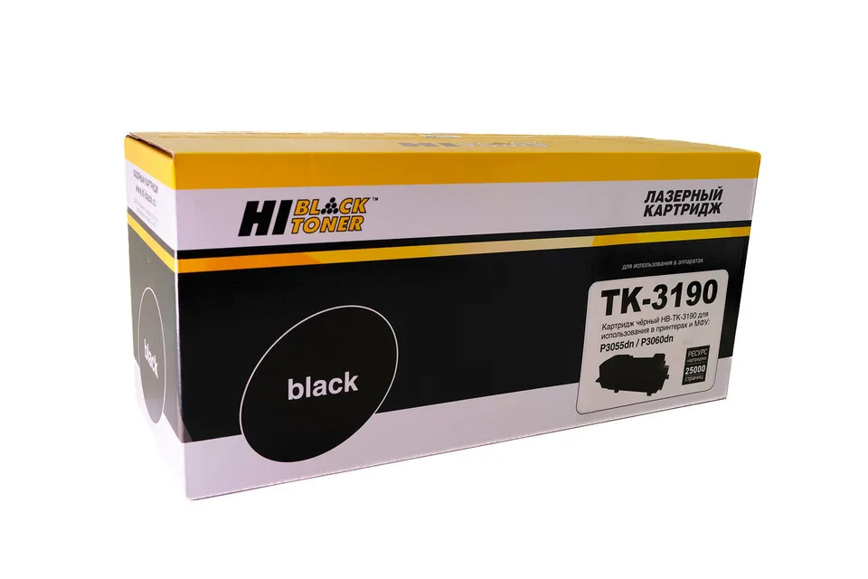 Тонер-картридж Hi-Black (HB-TK-3190) для Kyocera P3055dn/P3060dn, 25K, с чипом