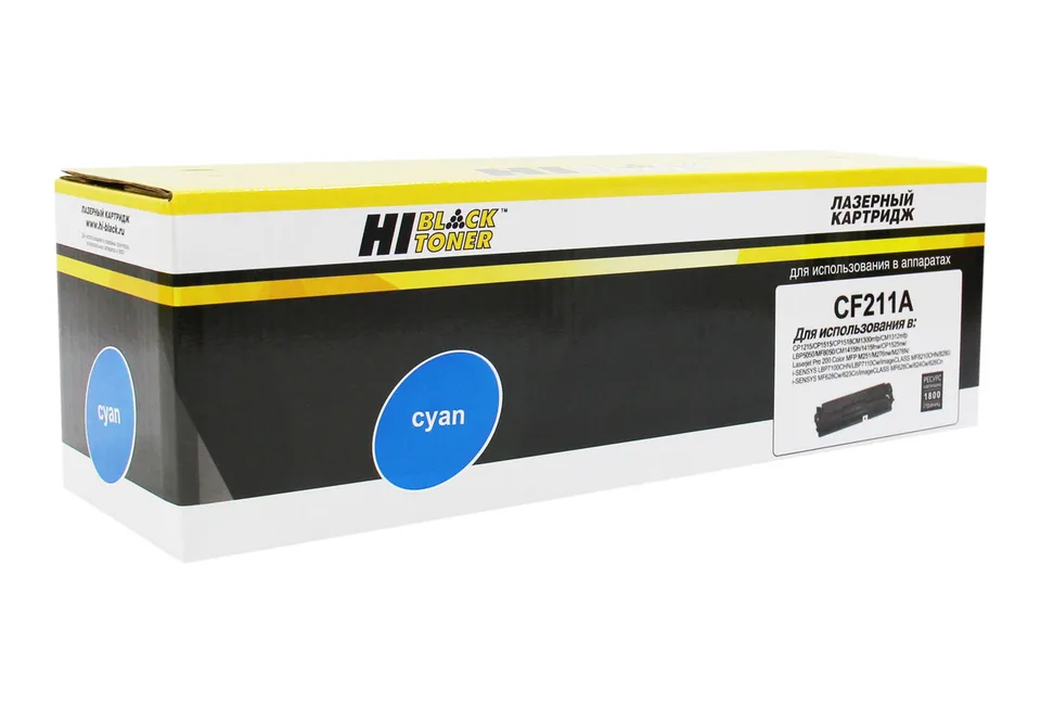 Картридж Hi-Black (HB-CF211A) для HP CLJ Pro 200 M251/MFPM276, №131A, C, 1,8K