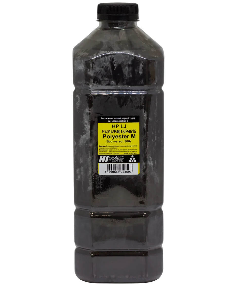 Тонер Hi-Black для HP LJ P4014/P4015/P4515, Polyester M, Bk, 500 г, канистра